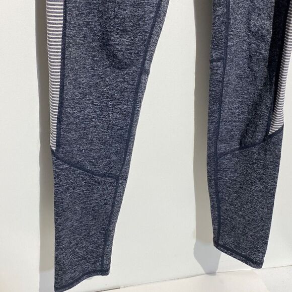 Zella Women's Athletic High-Rise Side Stripes Work Out Leggings In Grey Size Med - Picture 4 of 16